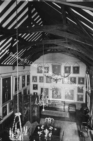 MALAHIDE CASTLE DINING HALL FROM GALLERY